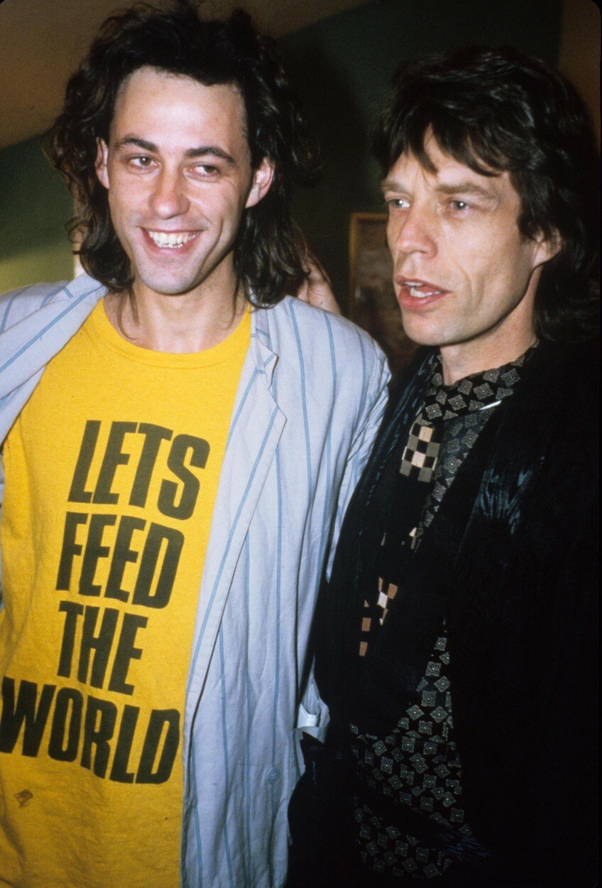 Bob Geldof a Mick Jagger
