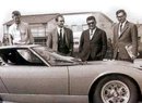 Bob Wallace, Paolo Stanzani, Ferruccio Lamborghini, Gianpaolo Dallara