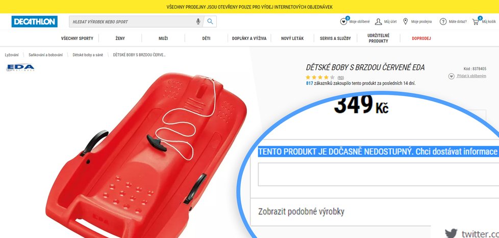 Kvůli vládním nařízením začínají být boby nedostatkovým zbožím. V obchodech se nesmí prodávat, v některých e-shopech došly.