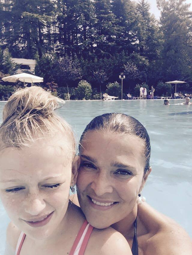Mahulena s dcerou na dovolené v Gruzii