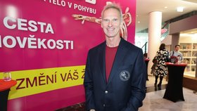 Dominik Hašek na slavnostním zahájení výstavy Body Worlds