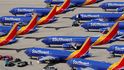 Odstavené letouny 737 MAX aerolinek Southwest Airlines