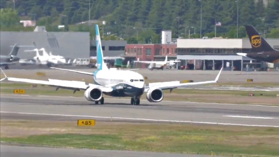 Boeing 737 MAX absolvoval v USA nové testy (29. 6. 2020).