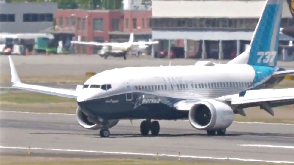 Boeing 737 MAX absolvoval v USA nové testy (29. 6. 2020).