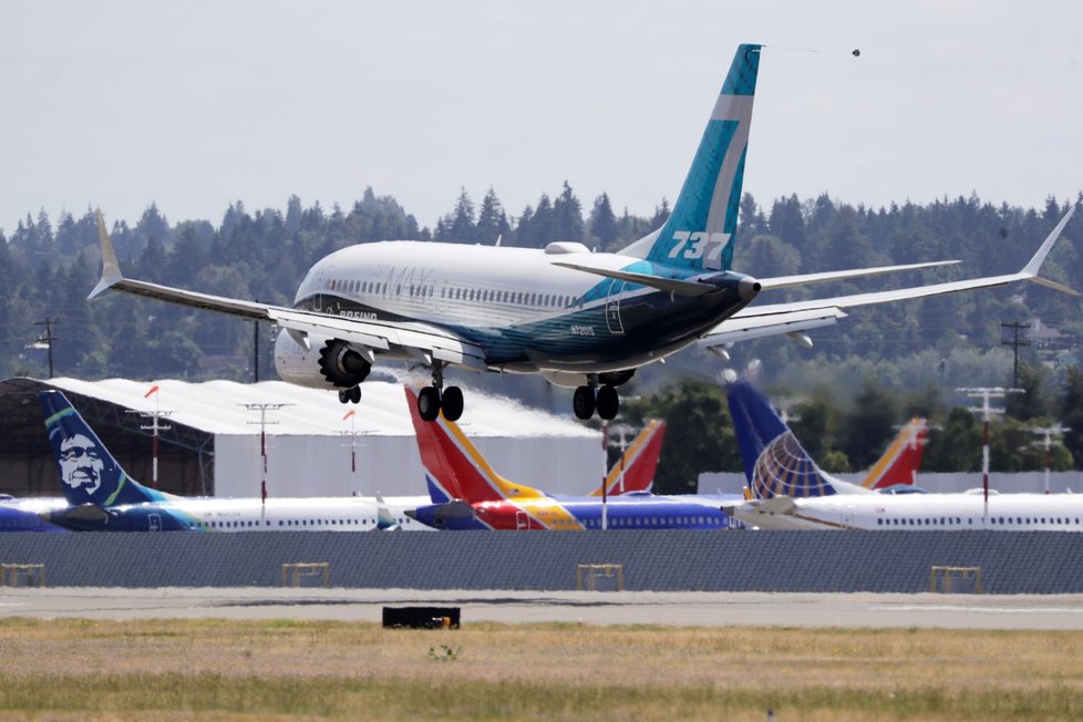 Boeing 737 MAX absolvoval v USA nové testy (29. 6. 2020)