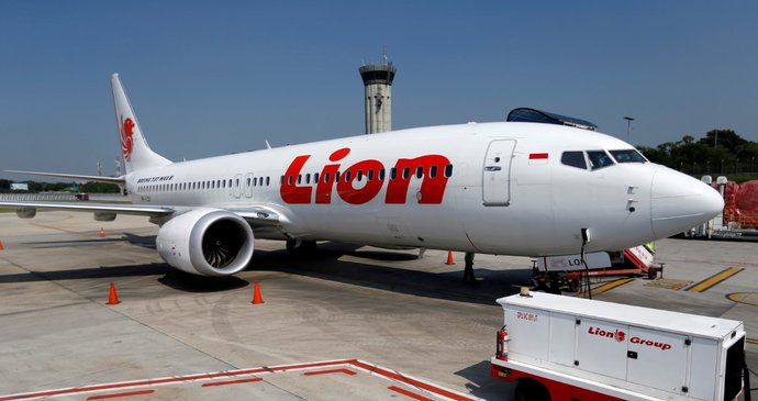 Letoun Boeing 737 MAX indonéské společnosti Lion Air.