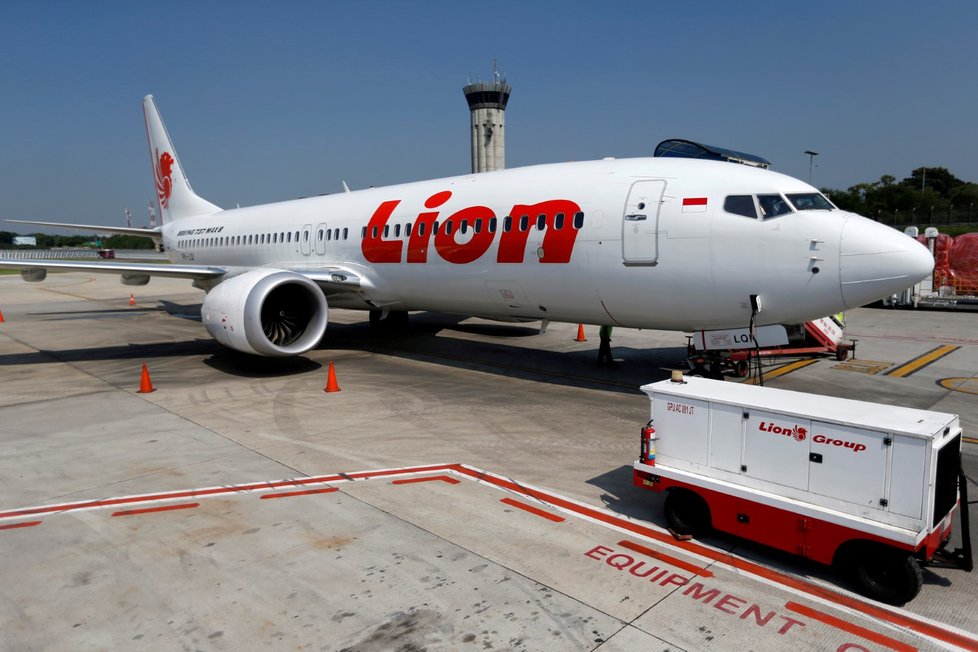 Letoun Boeing 737 MAX indonéské společnosti Lion Air