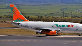 Letadlo Boeing 737 společnosti Transair