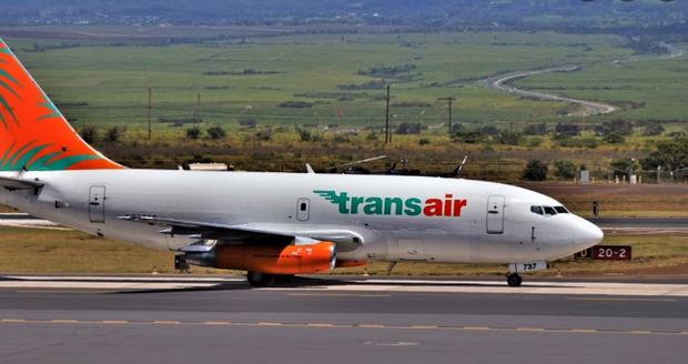 Letadlo Boeing 737 společnosti Transair