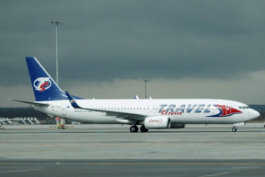 Boeing 737 Travel Service v Praze