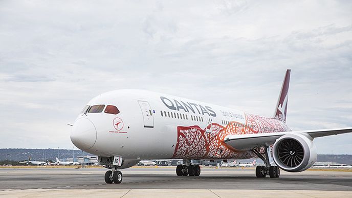 Boeing 787-9 Dreamliner společnosti Qantas.