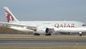Do Prahy přiletěl Boeing 787 Dreamliner společnosti Quatar Airlines.