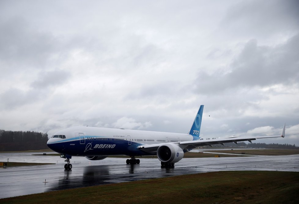 První zkušební let Boeingu 777X  (25.01.2020)