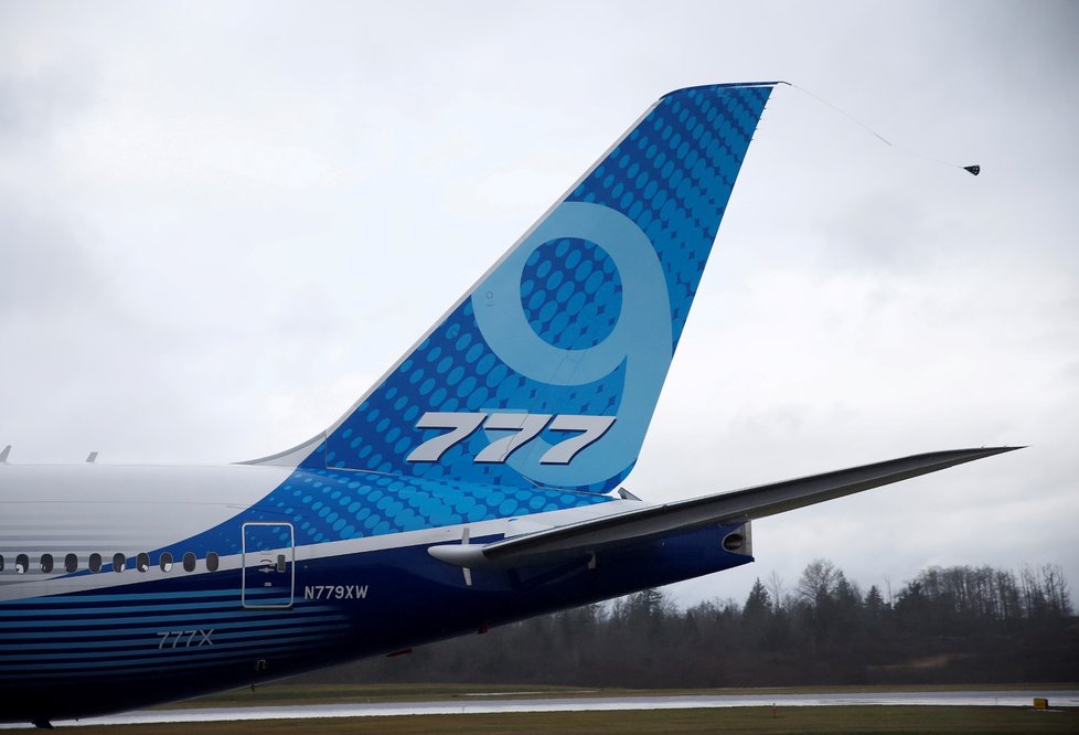 První zkušební let Boeingu 777X (25.01.2020)