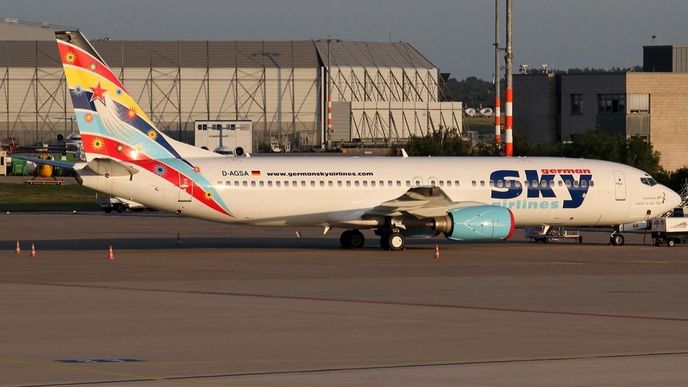 Boeingy 737 aerolinek german Sky Airlines čeká návrat k leasingové společnosti (Foto: Timo Jäger, wikimedia.org, Creative Commons)