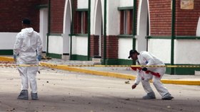 Výbuch auta na policejní akademii v kolumbijském hlavním městě Bogota