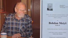 Zemřel politický vězeň Bohdan Metyš (†92): Odsoudili ho ve vykonstruovaném procesu