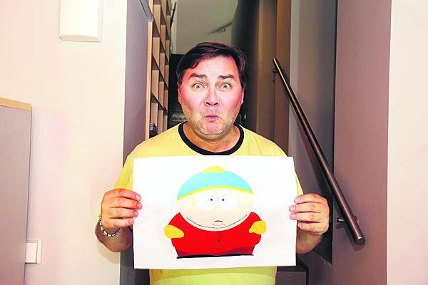 Bohdan Tůma a Cartman, nepříjemný skřípavý hlas není problém.