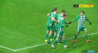 SESTŘIH: Bohemians - Brno 2:1. Padaly krásné branky, rozhodl Květ