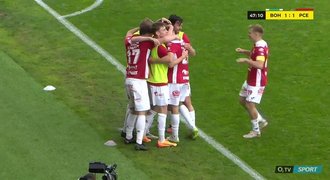 ONLINE + VIDEO: Bohemians - Pardubice 2:1. Matoušek z dorážky vrací vedení