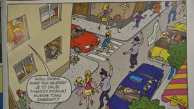Souložící pár v okně a orální sex v autě propašoval kreslíř do dětského časopisu.