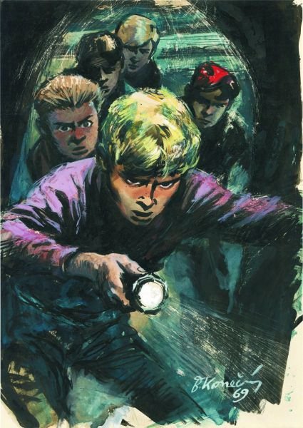1946 Ilustrace k Foglarově knize Rychlé šípy ve Stínadlech.