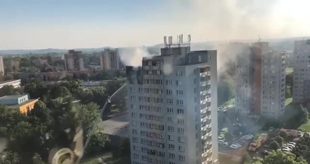 Šokující záběry požáru v Bohumíně: Takhle vypadala tragédie ze vzduchu