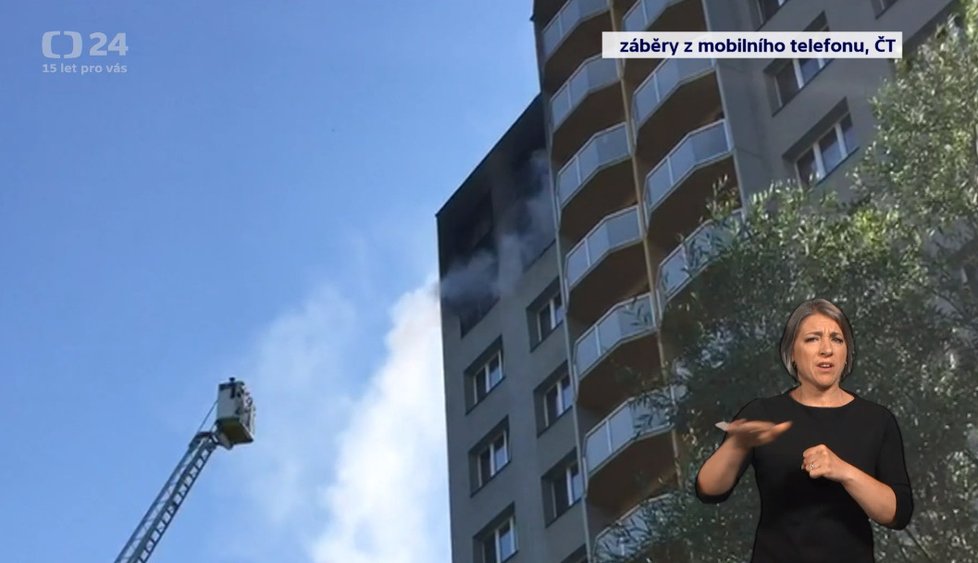 Požár v Bohumíně: Lidé před plameny skákali z oken.