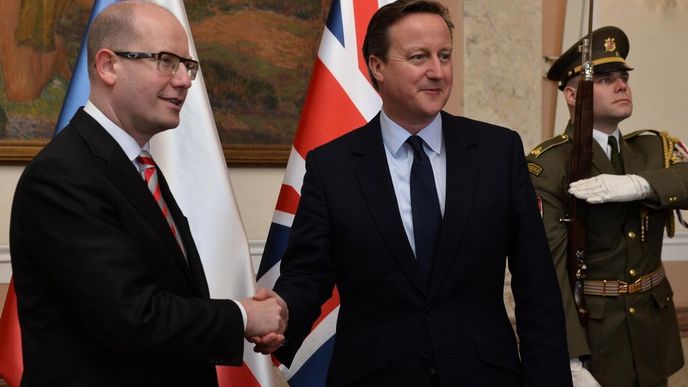 Bohuslav Sobotka a David Cameron