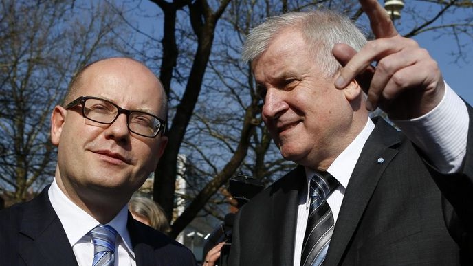 Bohuslav Sobotka a Horst Seehofer