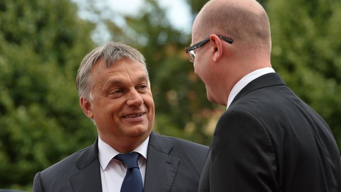 Bohuslav Sobotka a Viktor Orbán