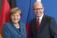 Sobotka prosil Merkel: Pomozte nám s železnicí!