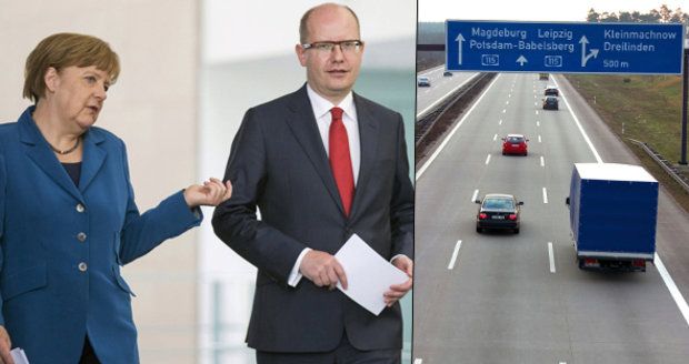 Češi budou v Německu „cálovat“. Sobotka Merkelovou kvůli dálnicím nezažaluje