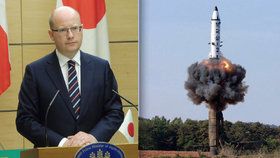 Bohuslav Sobotka mluvil v Tokiu s premiérem Abem i o hrozbě KLDR.