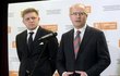 Premiéři ČR a SR Bohuslav Sobotka a Róbert Fico