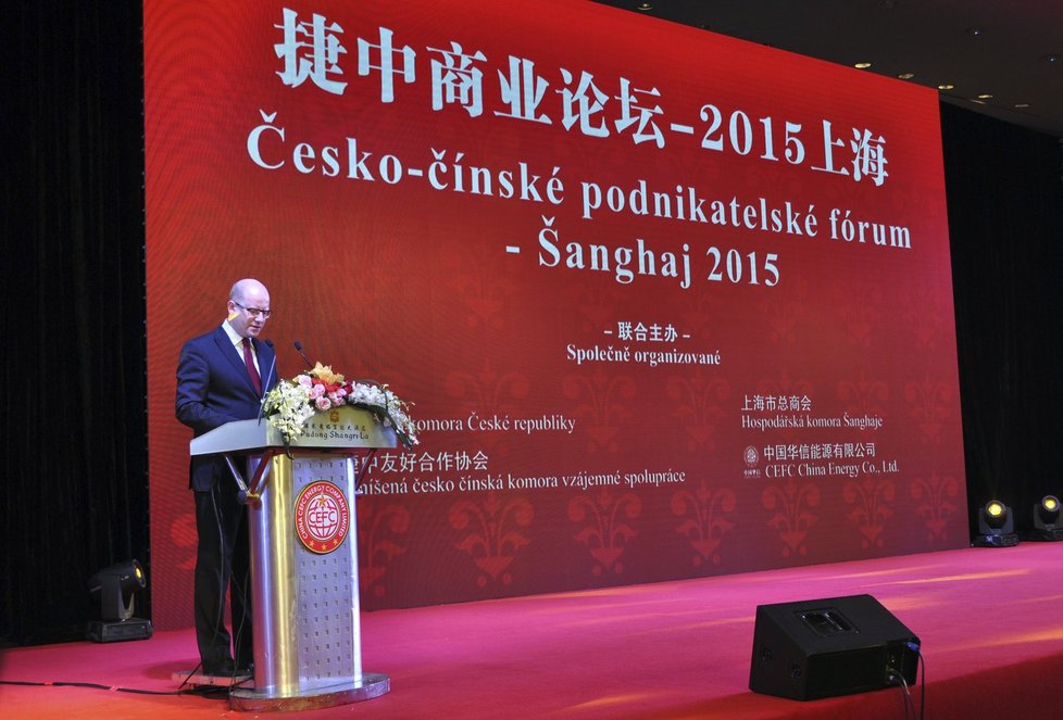 Premiér Bohuslav Sobotka na státní návštěvě Číny