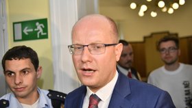 Premiér Bohuslav Sobotka vypovídal u soudu v kauze OKD.