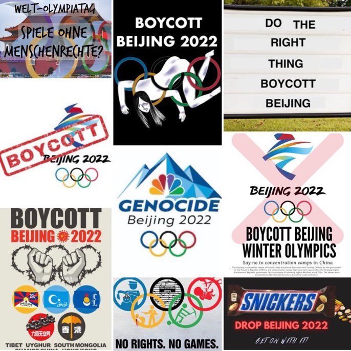 Kampaň za bojkot pekingských olympijských her vedou karikaturisté i politici.