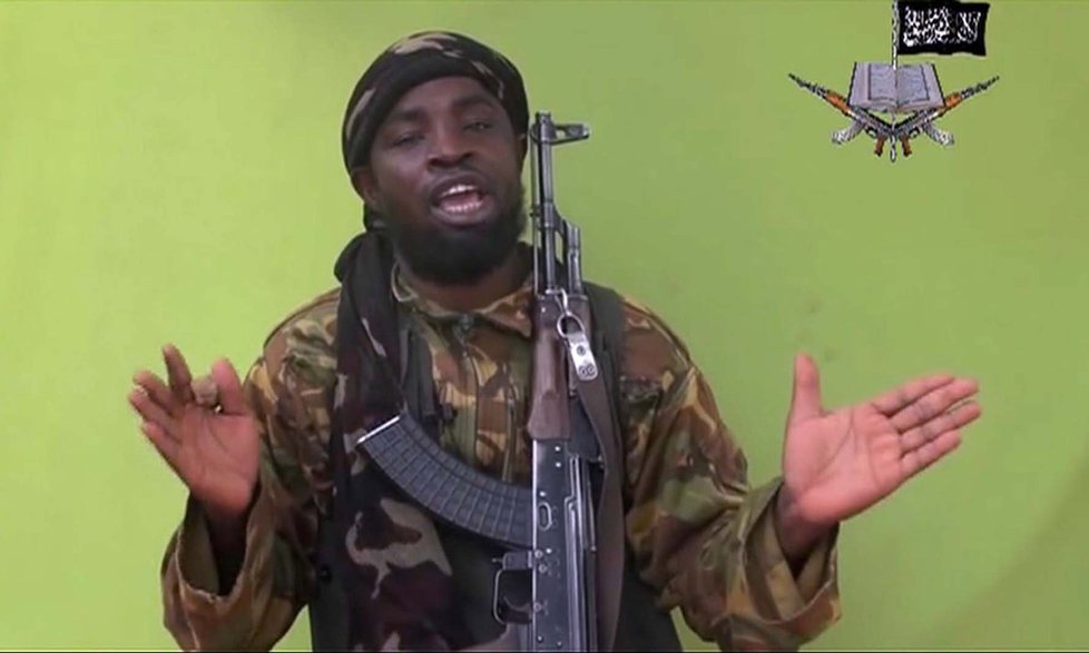 Nigerijský terorista Abubakar Shekau z Boko Haram