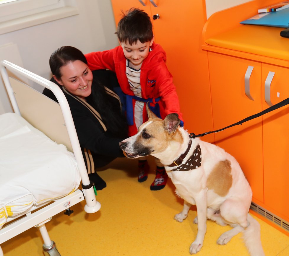 Bolek Polívka navštívil děti v táborské nemocnici.