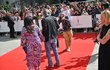 Bolek Polívka, Veronika Žilková a režisér Vladimír Michálek na projekci filmu Zapomenuté světlo na festivalu v Karlových Varech