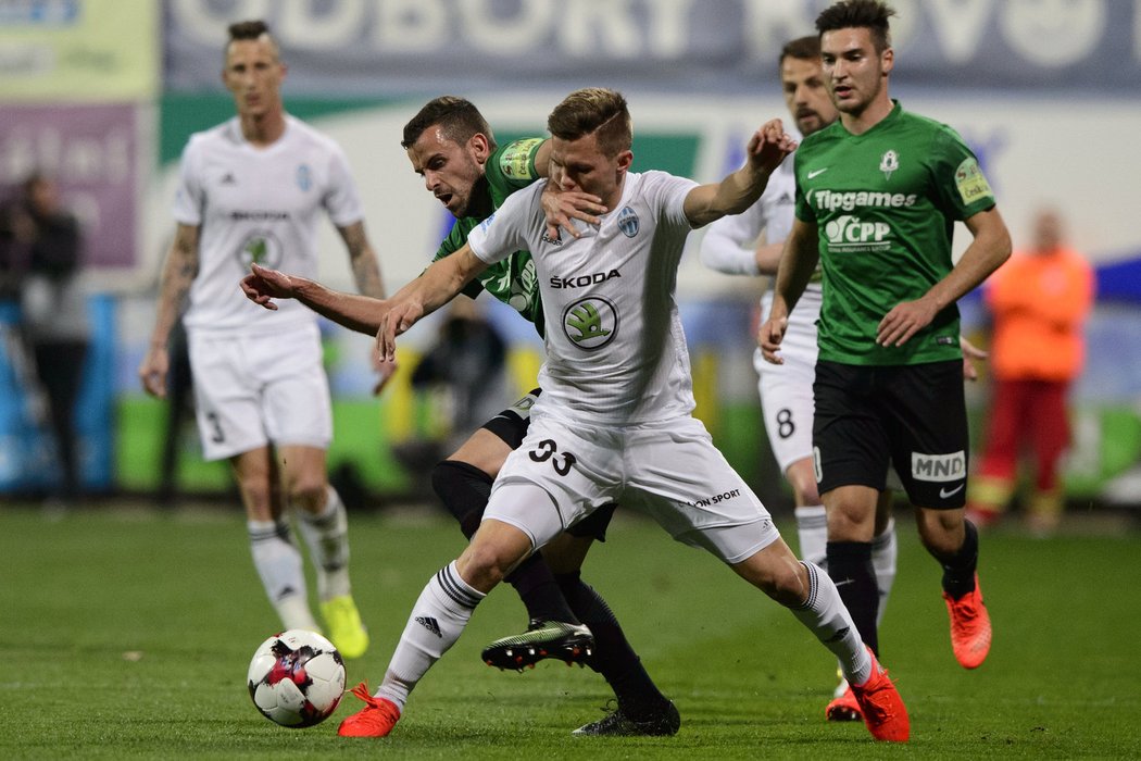 Fotbalisté Mladé Boleslavi v souboji s Jabloncem remizovali 0:0