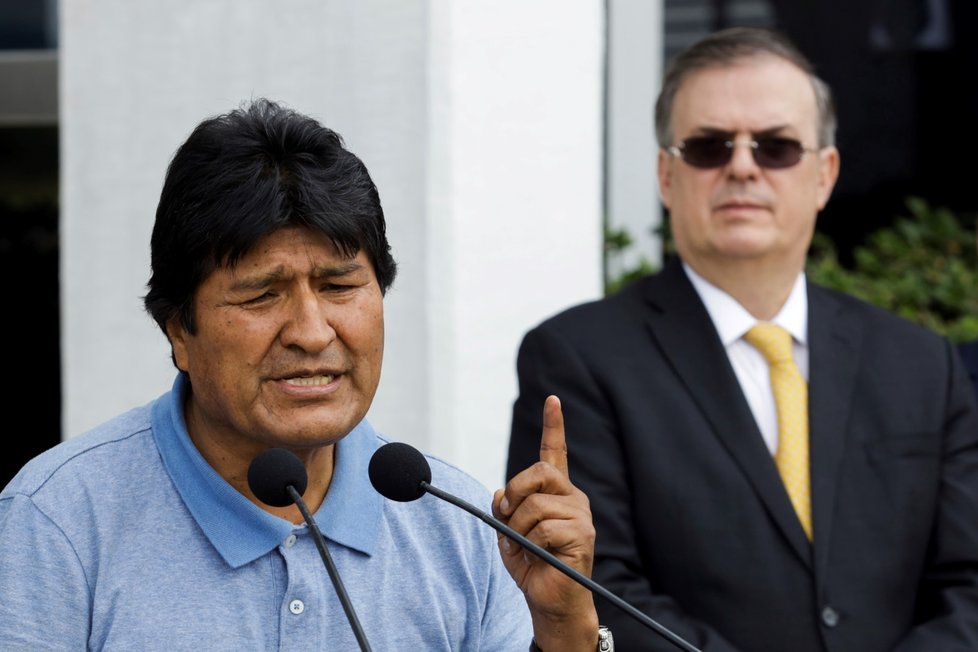 Bývalý bolivijský prezident Evo Morales dorazil do Meika. (12. 11. 2019)