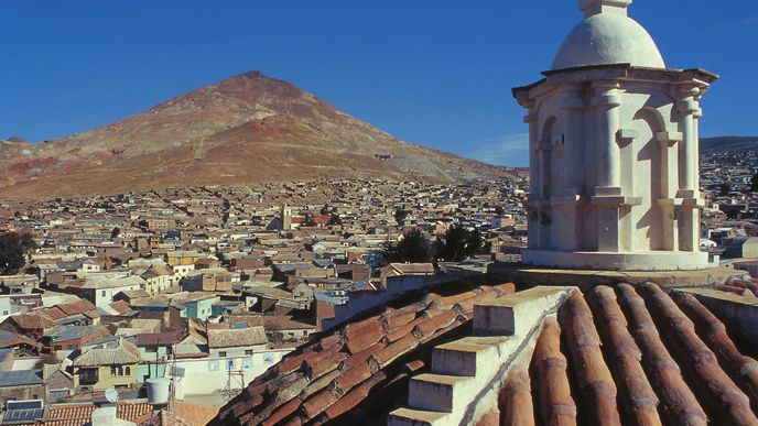 Františkánský klášter v Potosí byl založen v roce 1547. Ze střechy kostela se naskýtá jedinečná vyhlídka na celé město pod horou Cerro Rico.