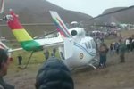 Nouzové přistání vrtulníku s bolivijským prezidentem (4. 11. 2019)