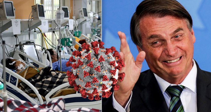 Brazílii drtí nápor covidových pacientů a nedostatek kyslíku. Prezident je „psychopat“?