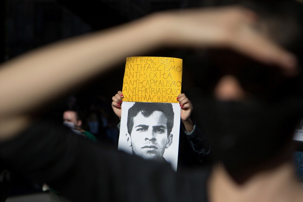 Protesty proti brazilskému prezidentovi Jairu Bolsonarovi.