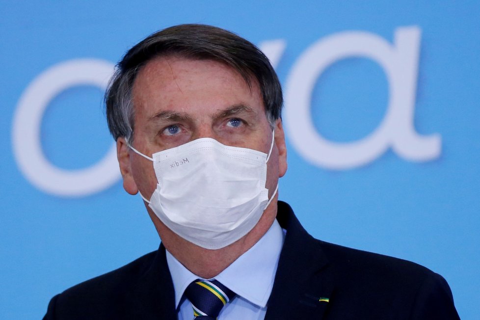 Brazilský prezident Jair Bolsonaro má koronavirus. (7.7.2020)