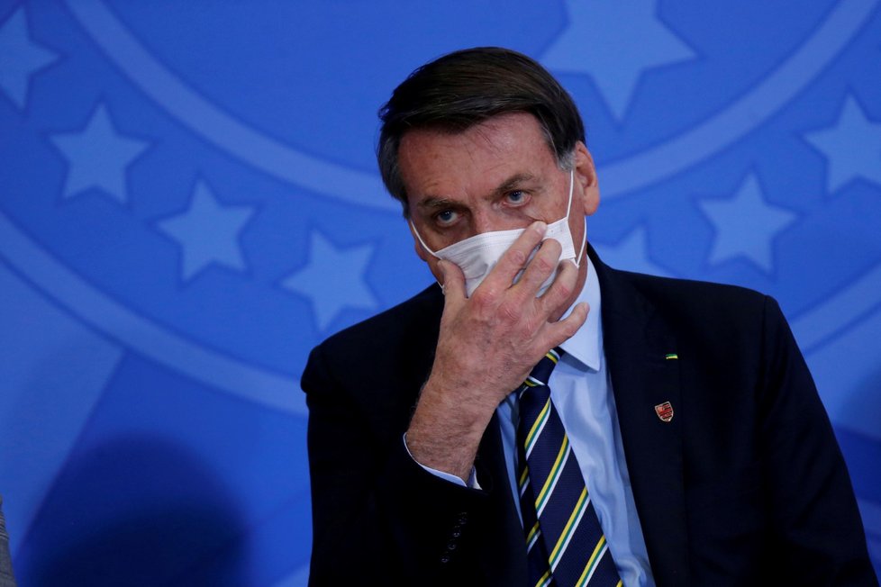 Brazilský prezident Jair Bolsonaro má koronavirus. (7.7.2020)