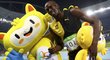 Olympijský vítěz Usain Bolt slavil v Riu i s maskoty